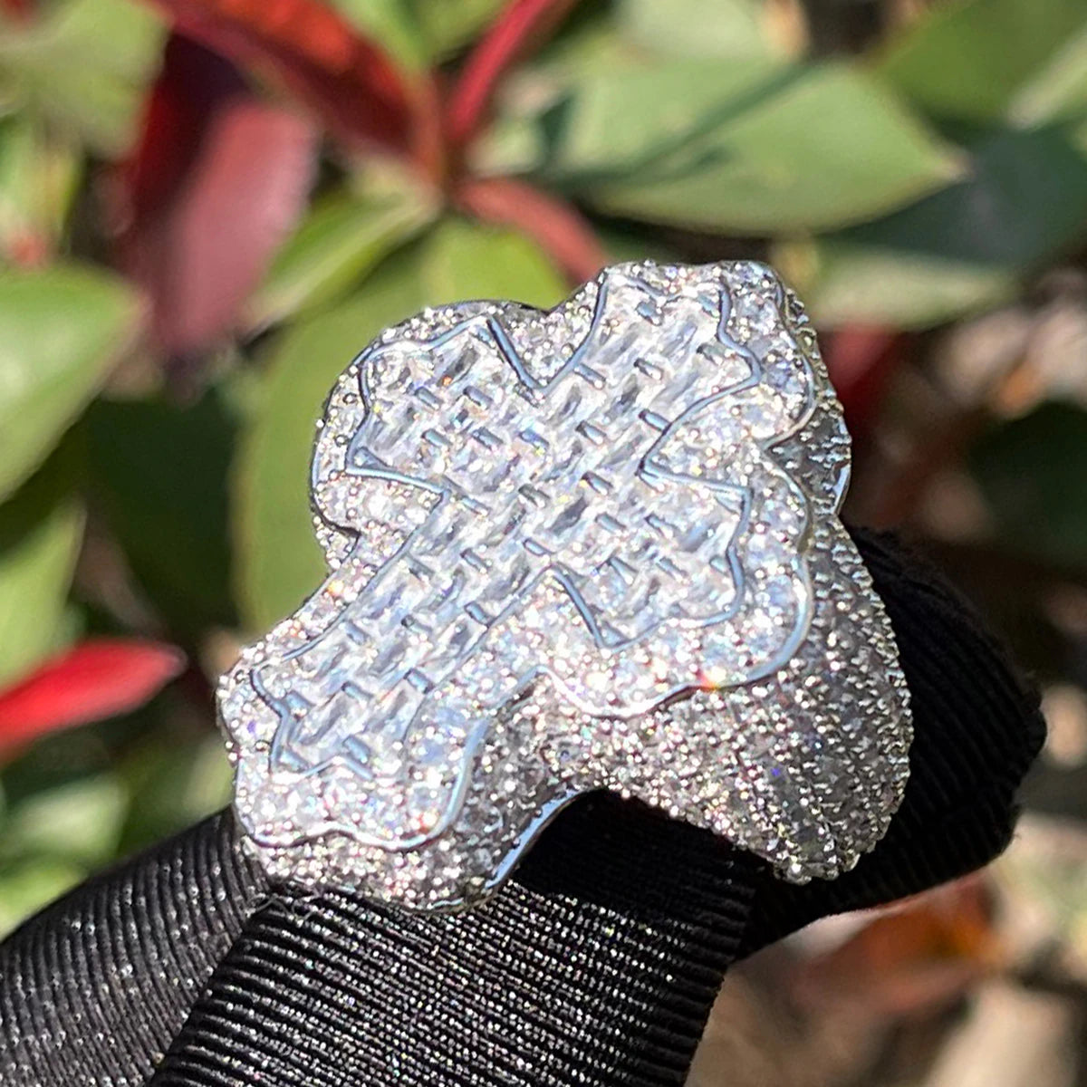 Cross Finger Ring - Drip lordss