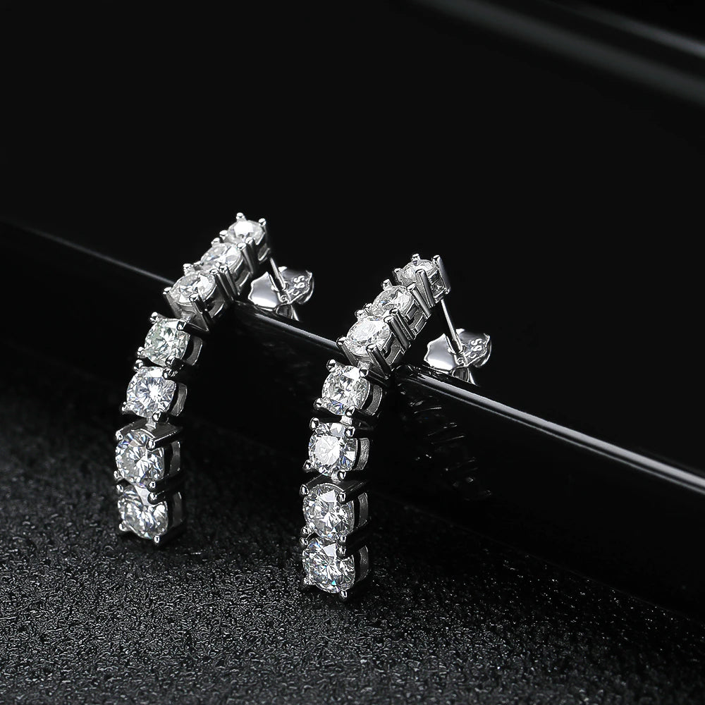 2.8CT Moissanite Pandent Earrings - Drip lordss