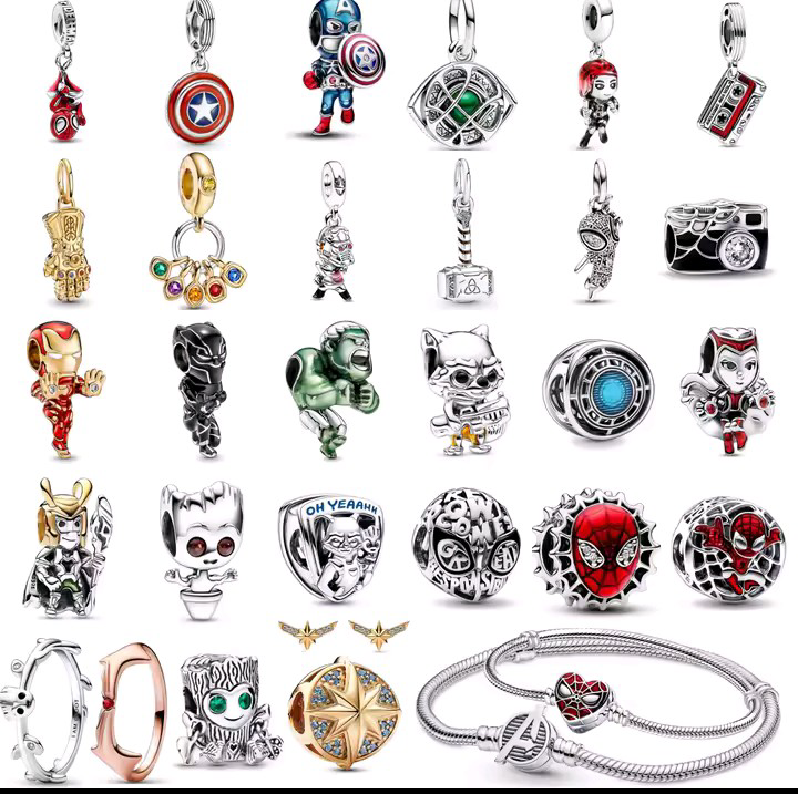 Sterling Silver Bracelet and Charms - Drip lordss