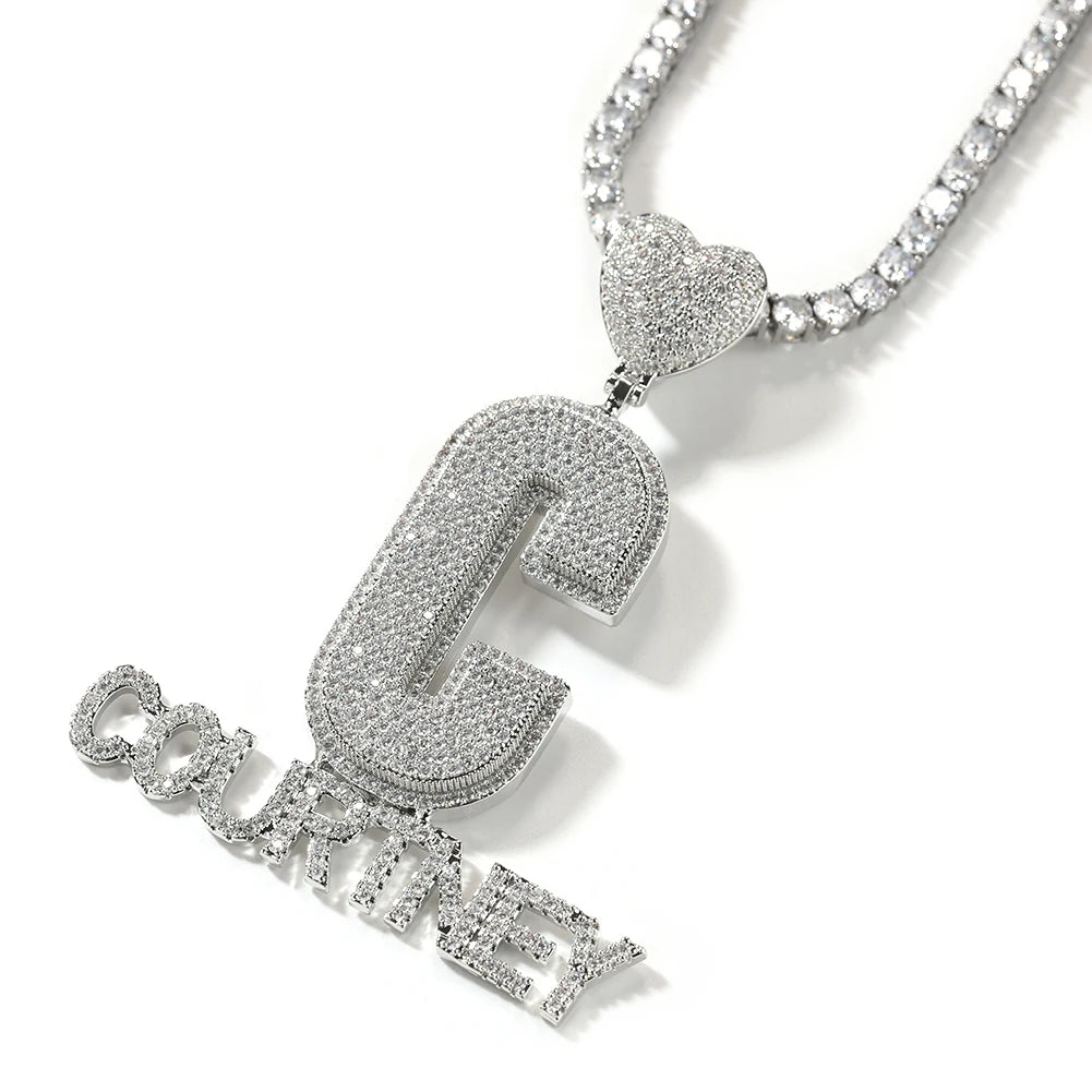 Custom Stacked Names Pendant - Drip lordss