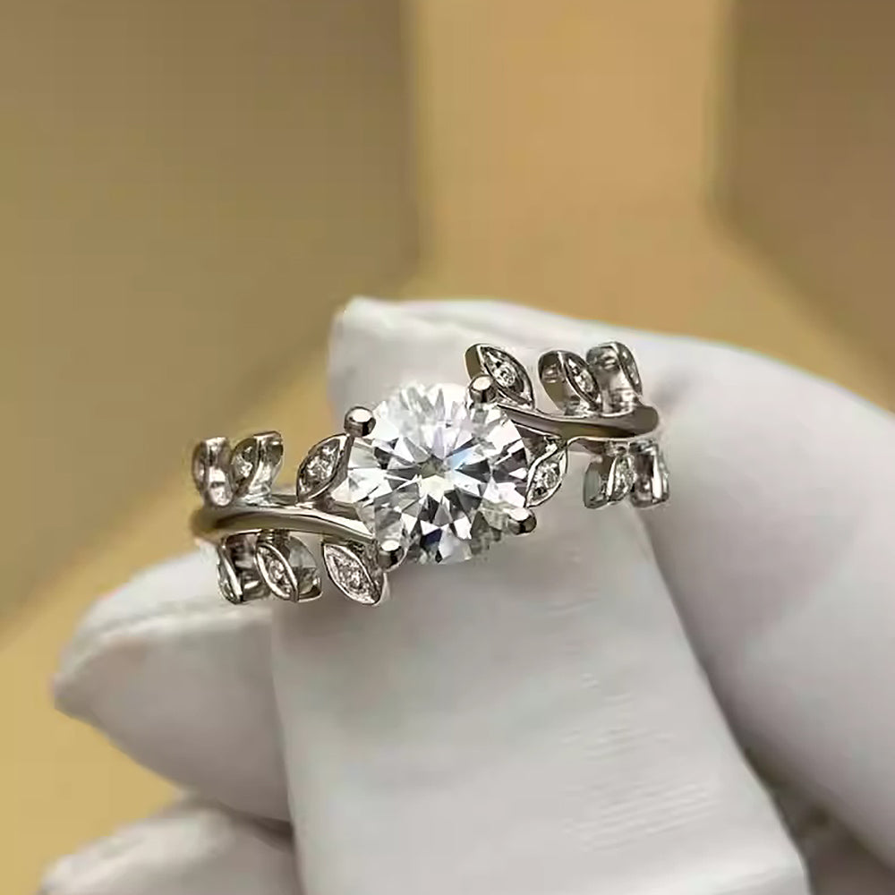 1ct flower/leaf diamond rings - Drip lordss
