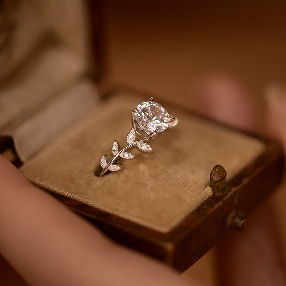 1ct flower/leaf diamond rings - Drip lordss