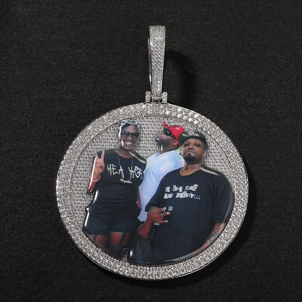 Custom Circle Pictures Pendant - Drip lordss