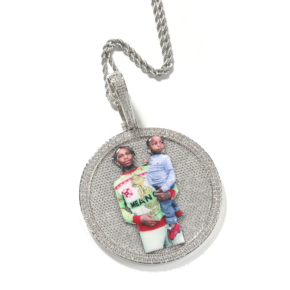 Custom Circle Pictures Pendant - Drip lordss