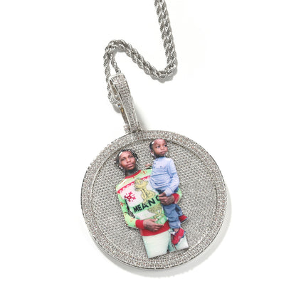 Custom Circle Pictures Pendant - Drip lordss