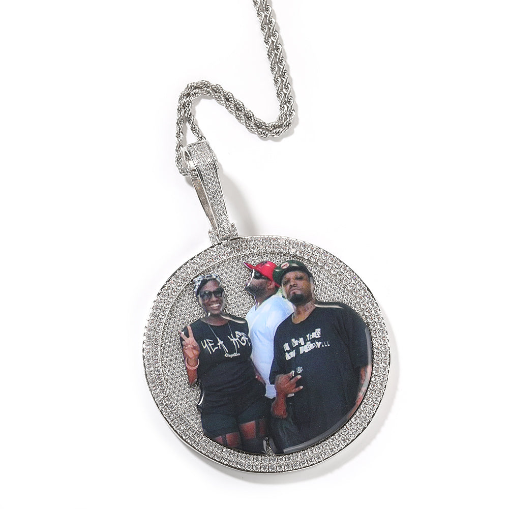 Custom Circle Pictures Pendant - Drip lordss