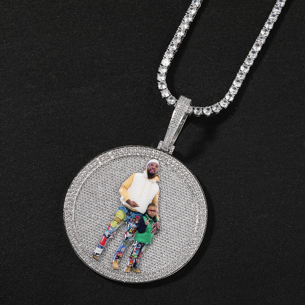 Custom Circle Pictures Pendant - Drip lordss
