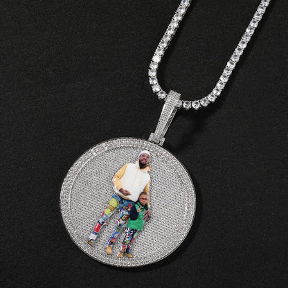 Custom Circle Pictures Pendant - Drip lordss