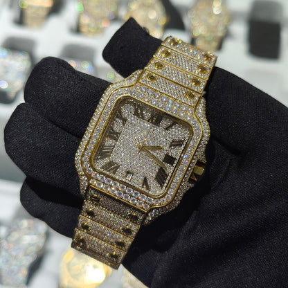 Bussdown Square Moissnite Watch - Drip lordss