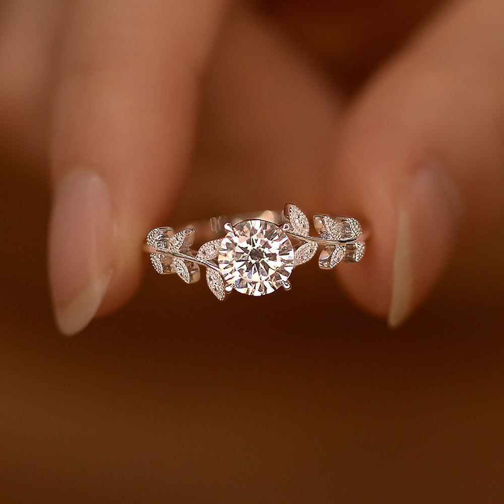 1ct flower/leaf diamond rings - Drip lordss