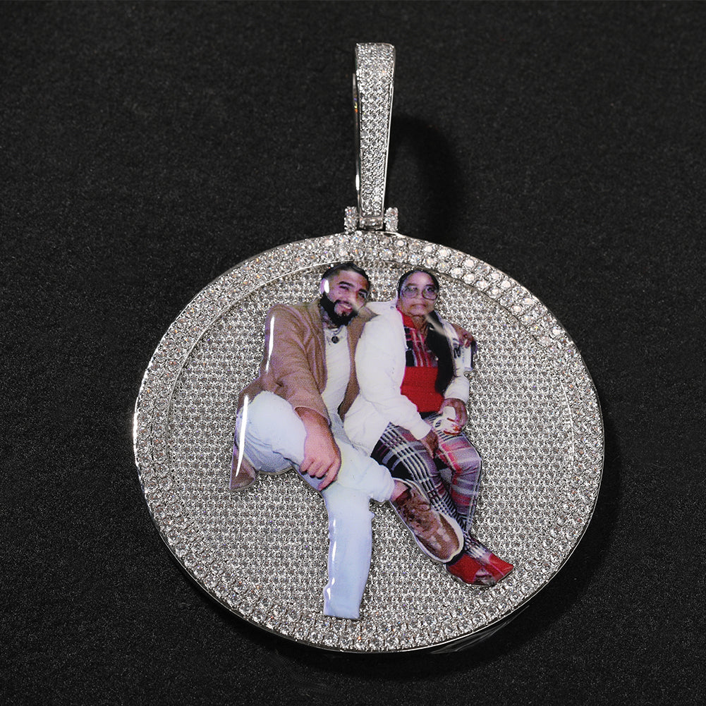 Custom Circle Pictures Pendant - Drip lordss