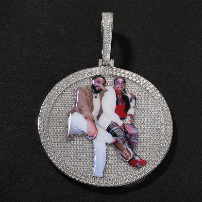 Custom Circle Pictures Pendant - Drip lordss