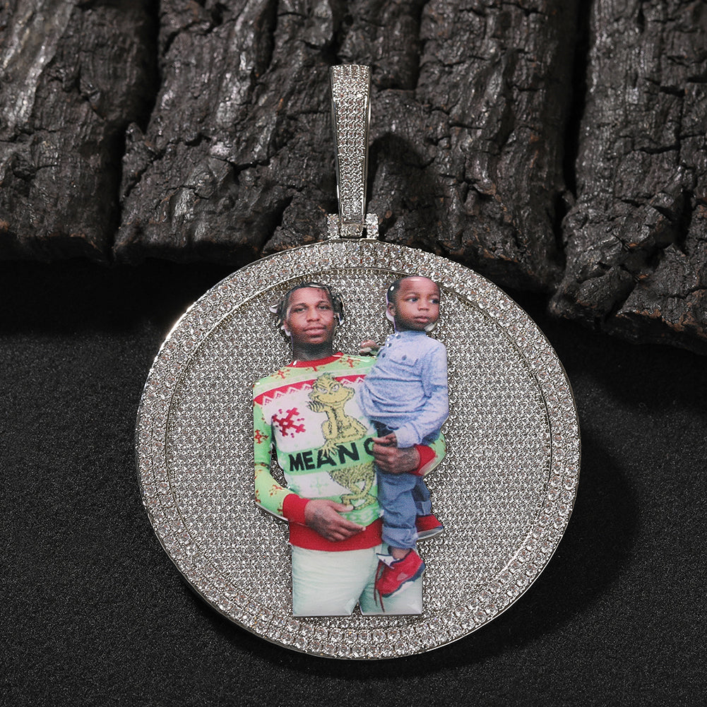 Custom Circle Pictures Pendant - Drip lordss