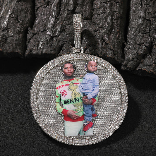 Custom Circle Pictures Pendant - Drip lordss