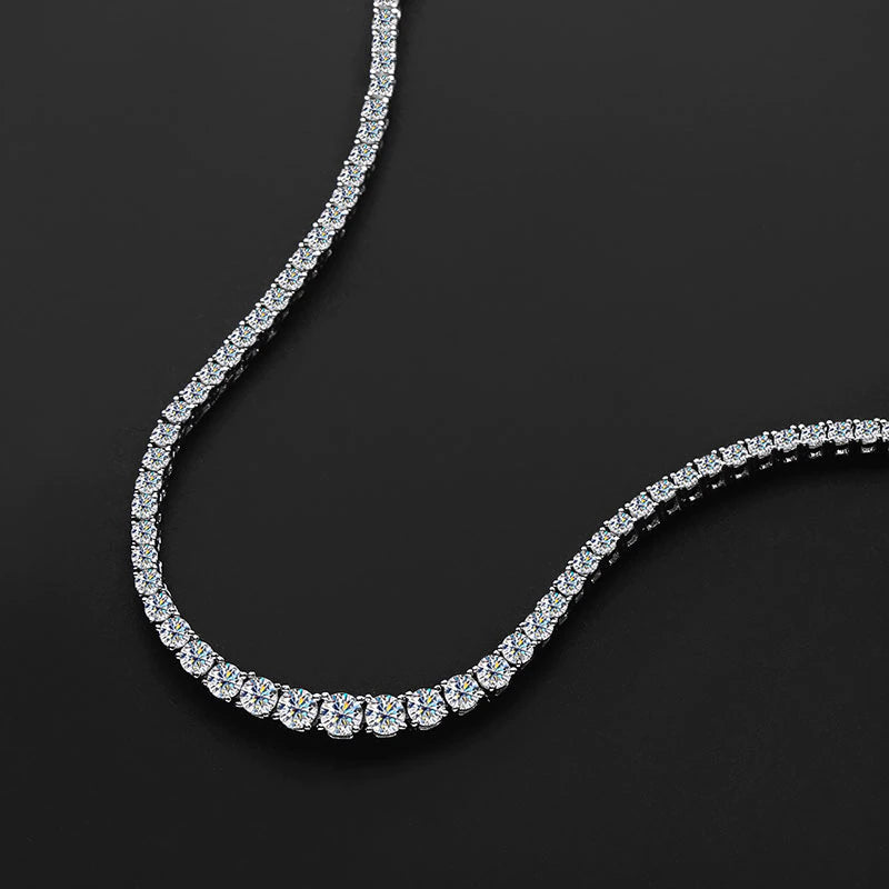 Moissanite Tennis Necklace Drip lordss