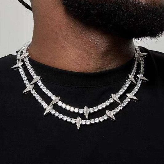 New Black Panther Tennis Necklace Drip lordss